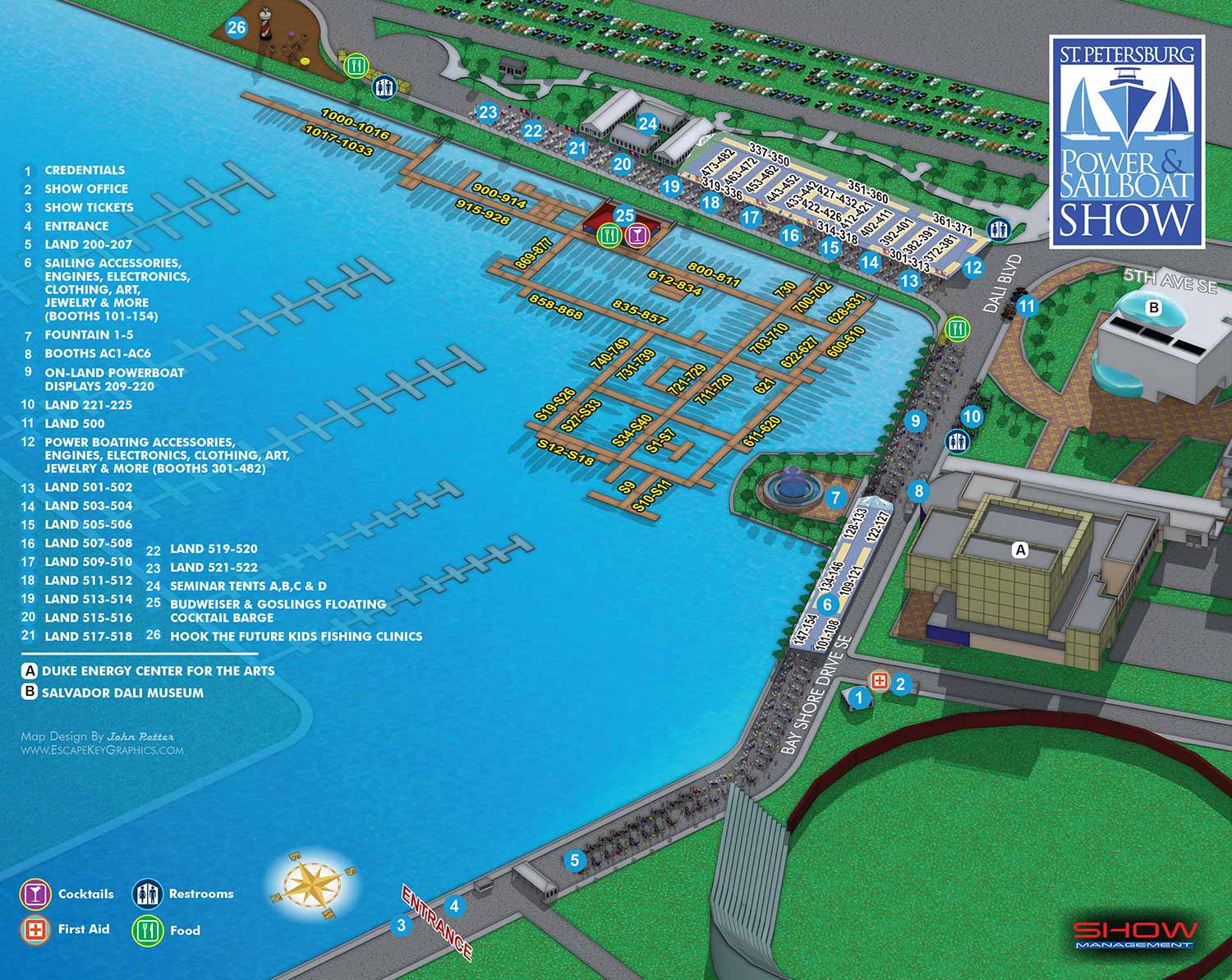 St Pete Boat Show Map