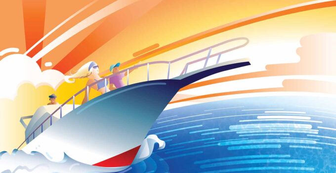 Boating Illustration for a Boat Show