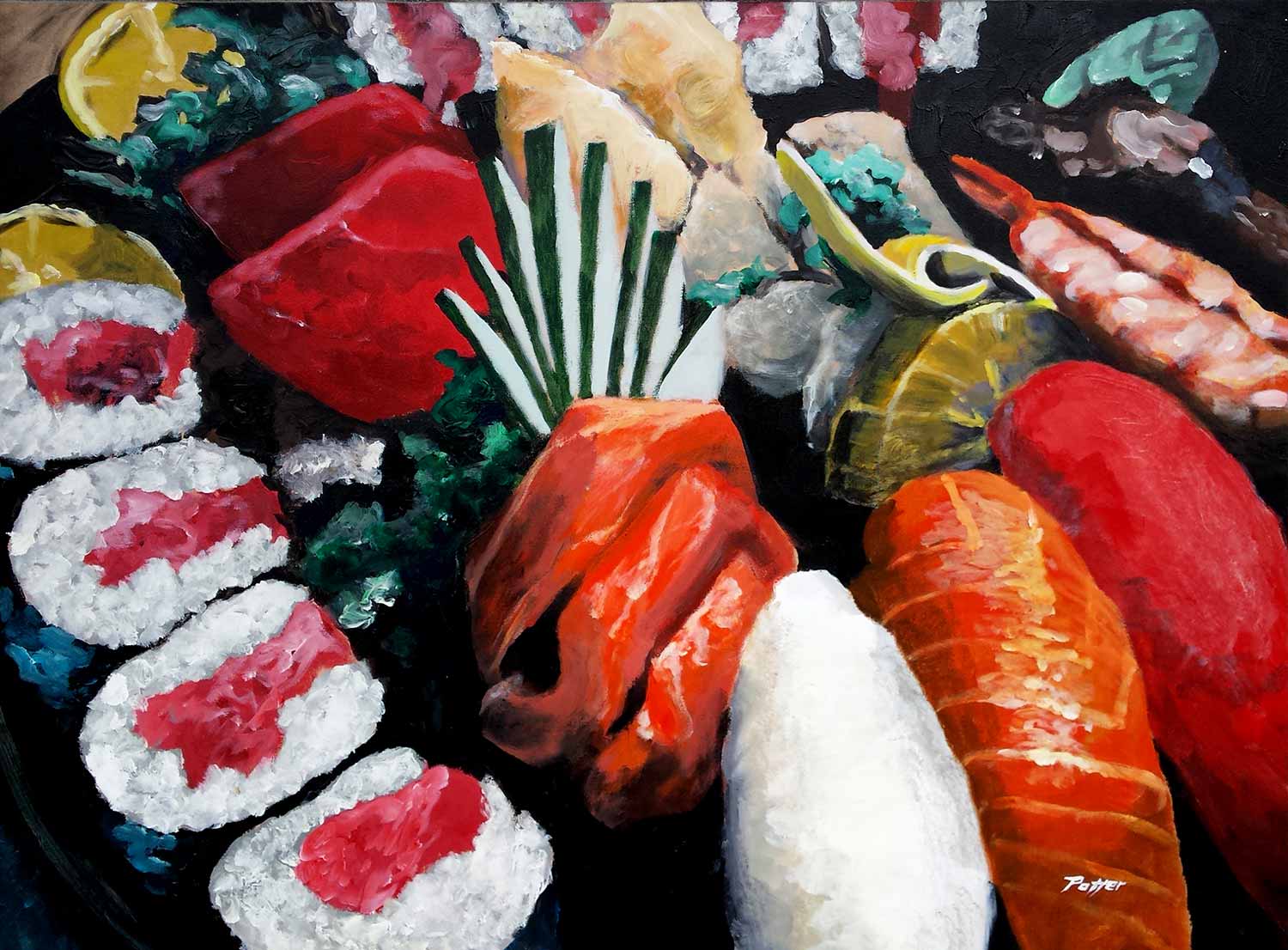 Sushi Painting