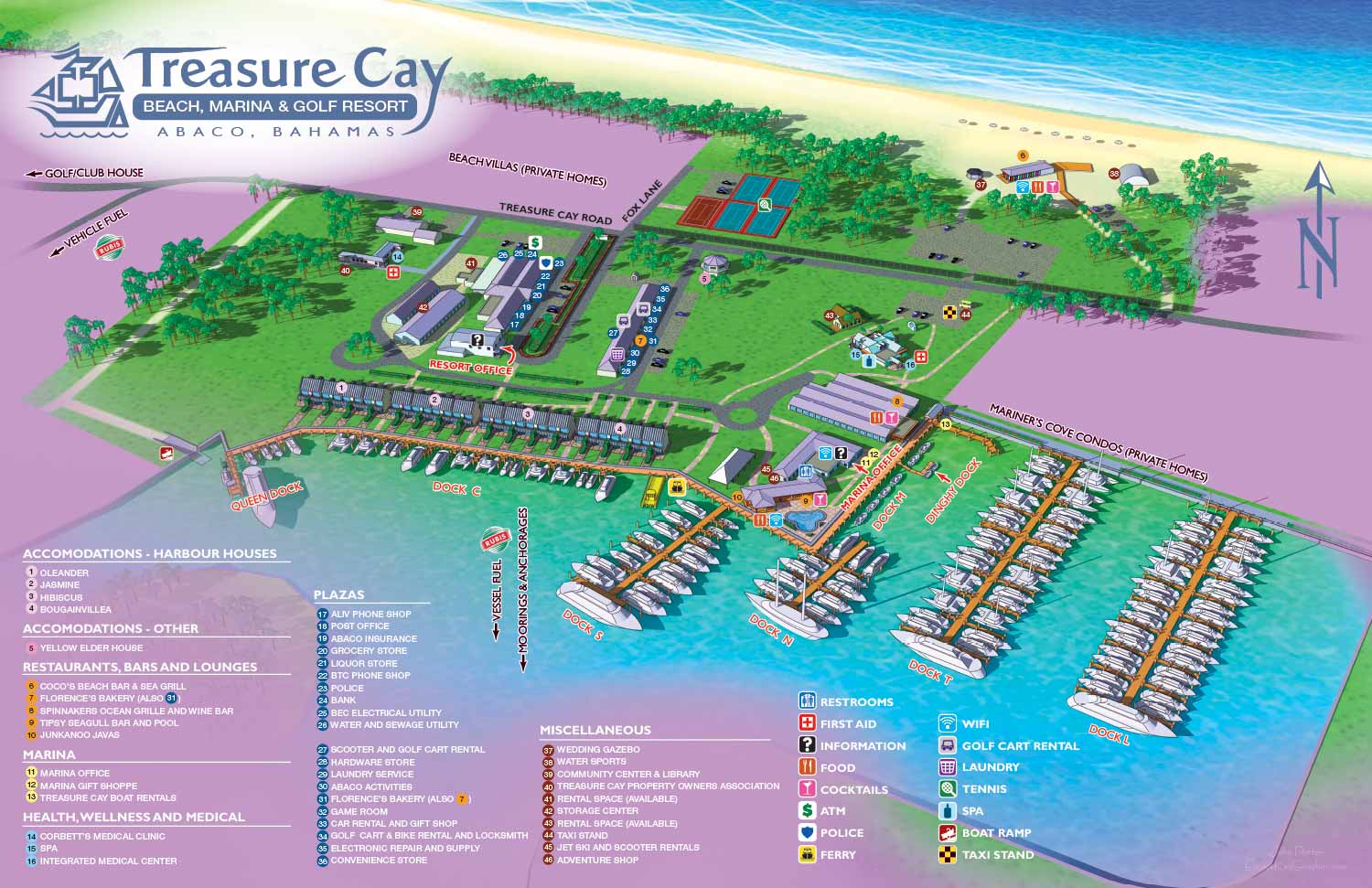 resort marina map