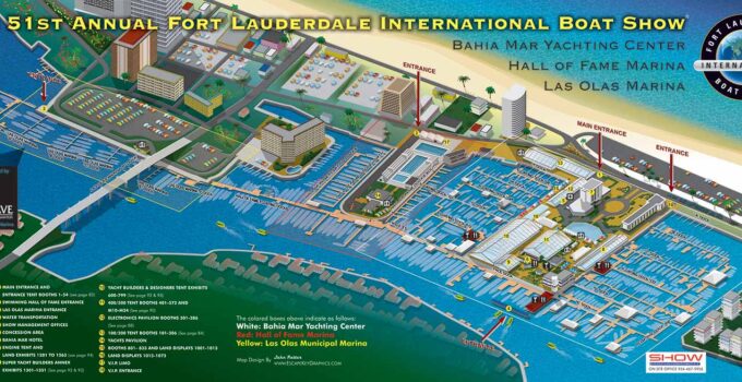 International Boat Show Illustrated Map