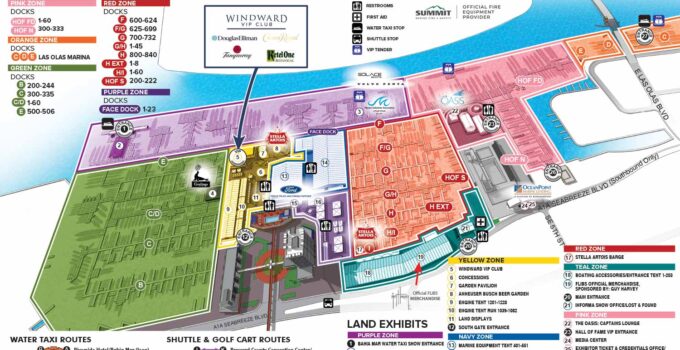 2023 Fort Lauderdale International Boat Show Map