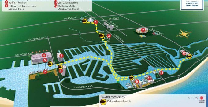 Illustrated Water Route Transit Map