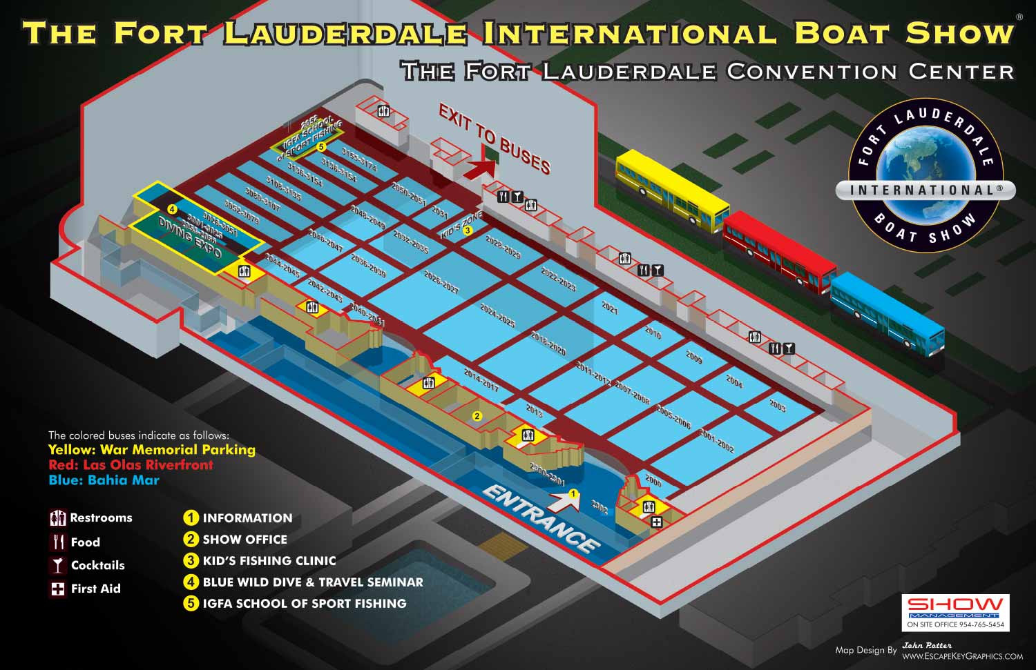 Fort Lauderdale International Boat Show Convention Center Map