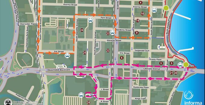 Palm Beach Boat Show 2021 Transit Map