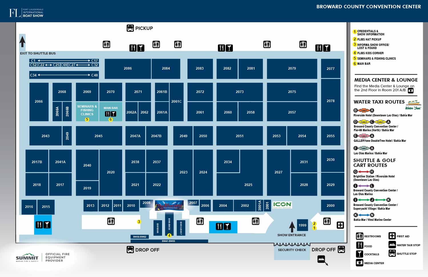 Fort Lauderdale International Boat Show Broward County Convention Center Map