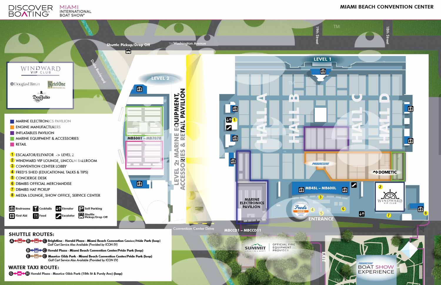 Miami Yacht and Brokerage Show - Miami Beach Convention Center Map 2025