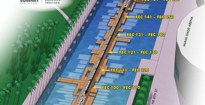 2025 Miami International Boat Show Museum Park Marina Map