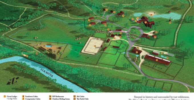 Home Ranch in Clark, Colorado - Illustrated Map