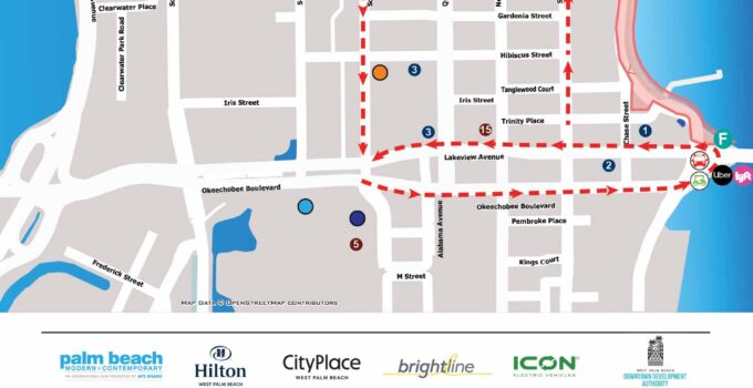 Palm Beach International Boat Show Transit Map 2025