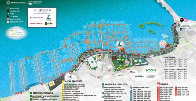 Palm Beach International Boat Show Map 2025