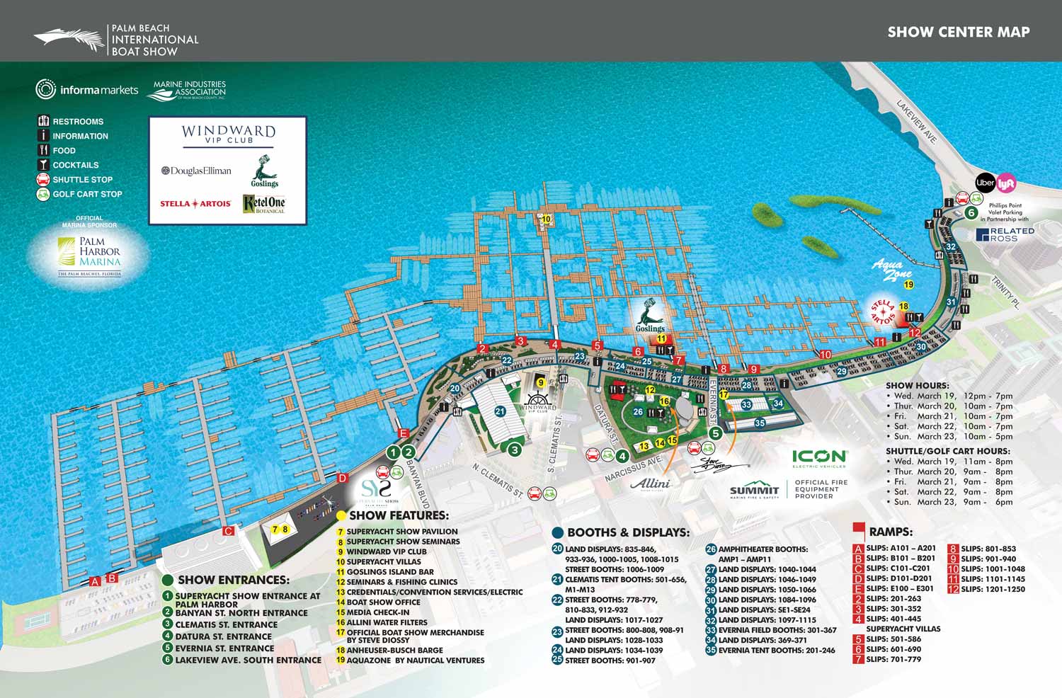 Palm Beach International Boat Show Map 2025