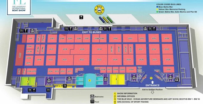 Broward County Convention Center Illustrated Map - 2017