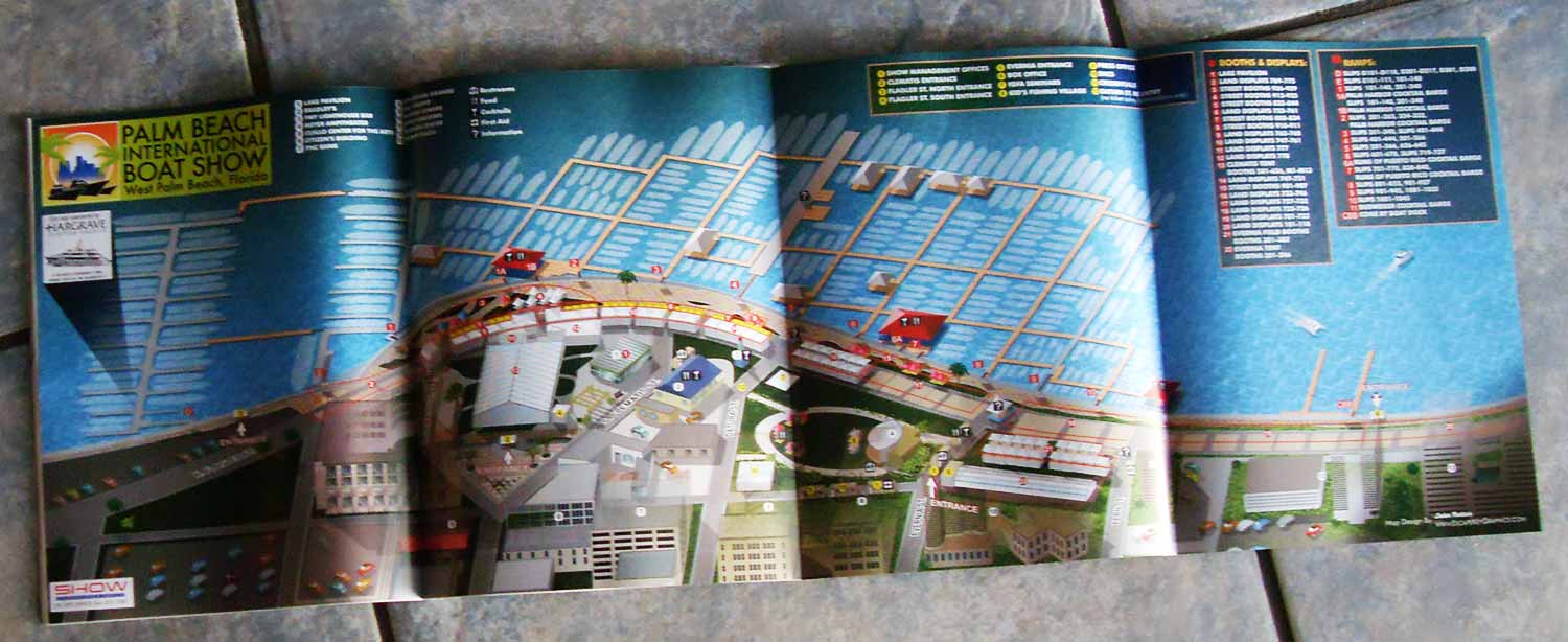 Palm Beach International Boat Show Map 2012