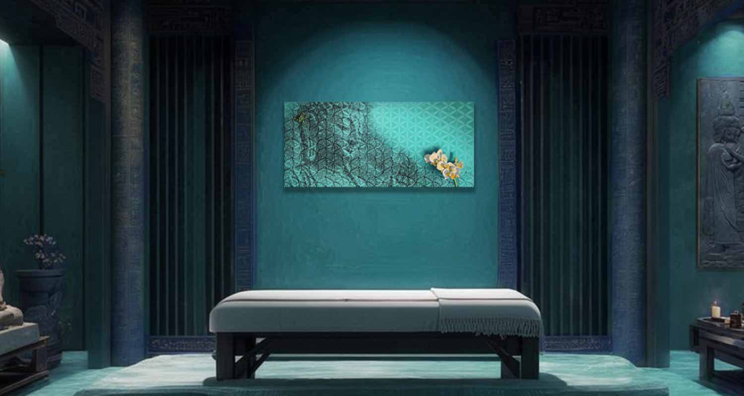 painting on display