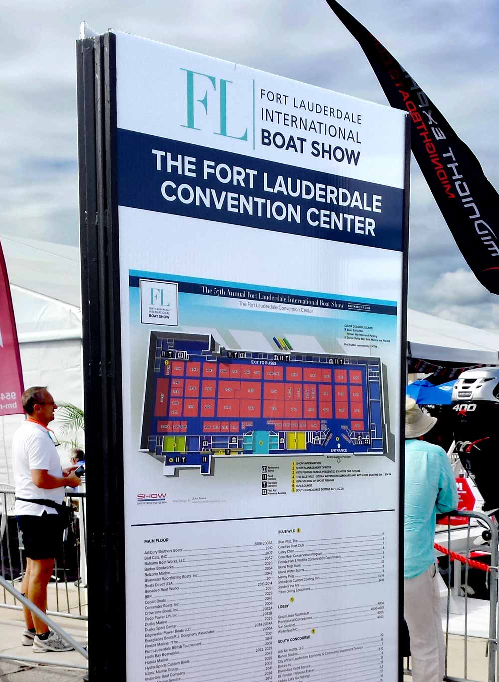 Fort Lauderdale International Boat Show - Broward County Convention Center Map