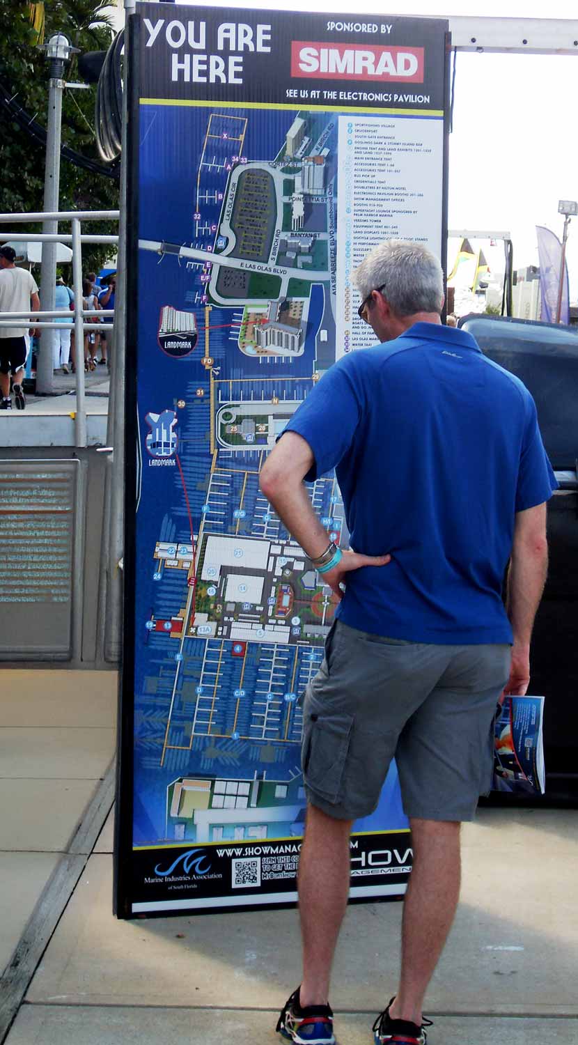 Fort Lauderdale International Boat Show Map Sign