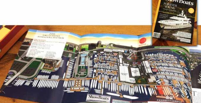 ShowBoats International Magazine Illustrated Map - 2016