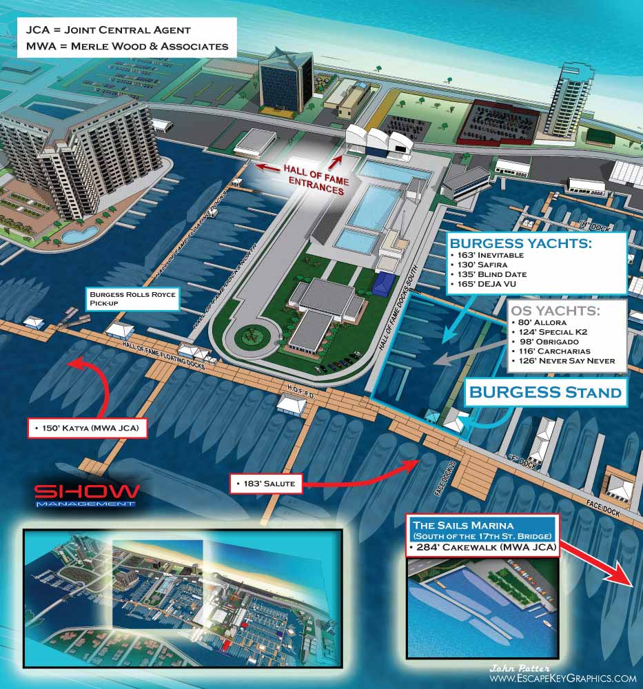 Fort Lauderdale International Boat Show Map flyer