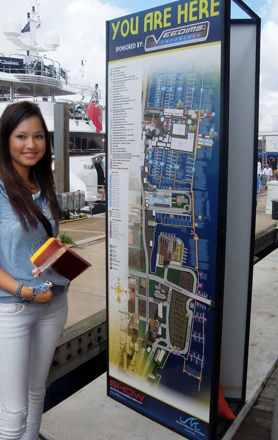 Fort Lauderdale International Boat Show Map Sign