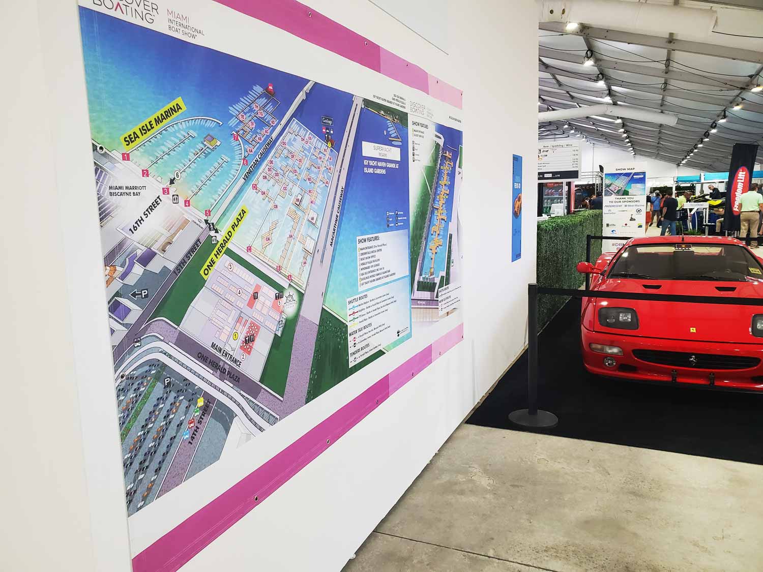 MIAMI INTERNATIONAL BOAT SHOW MAP - SEA ISLE, HERALD PLAZA 2022