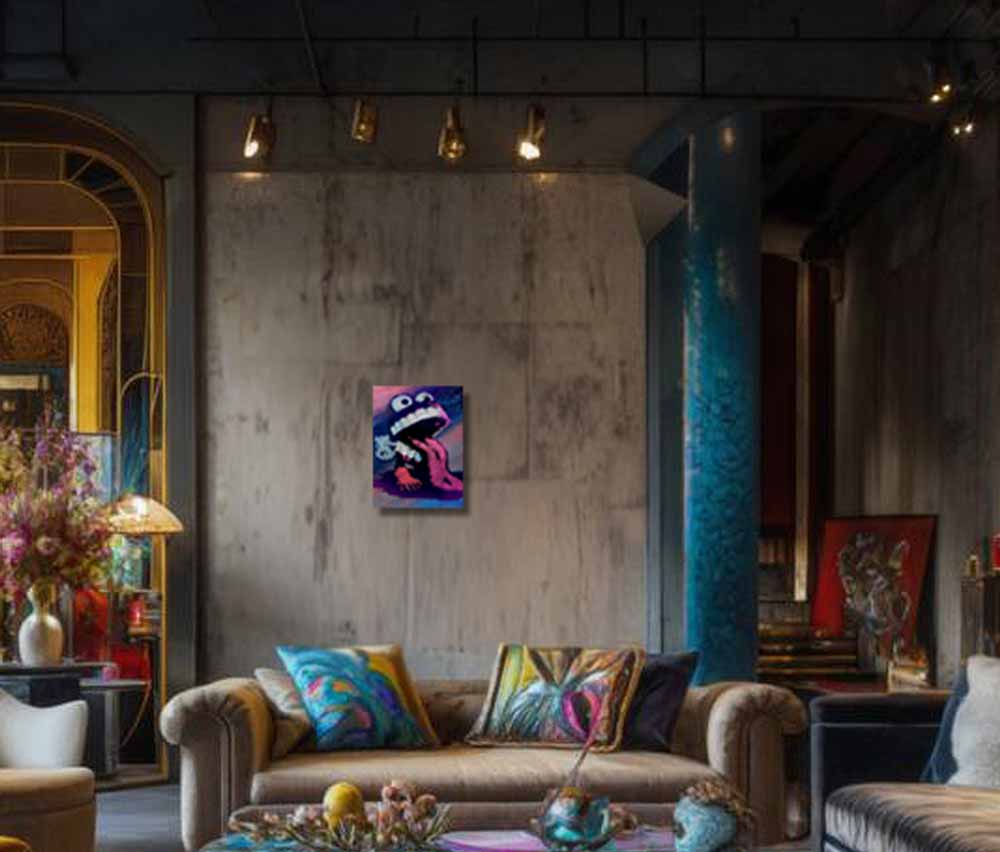 painting on display