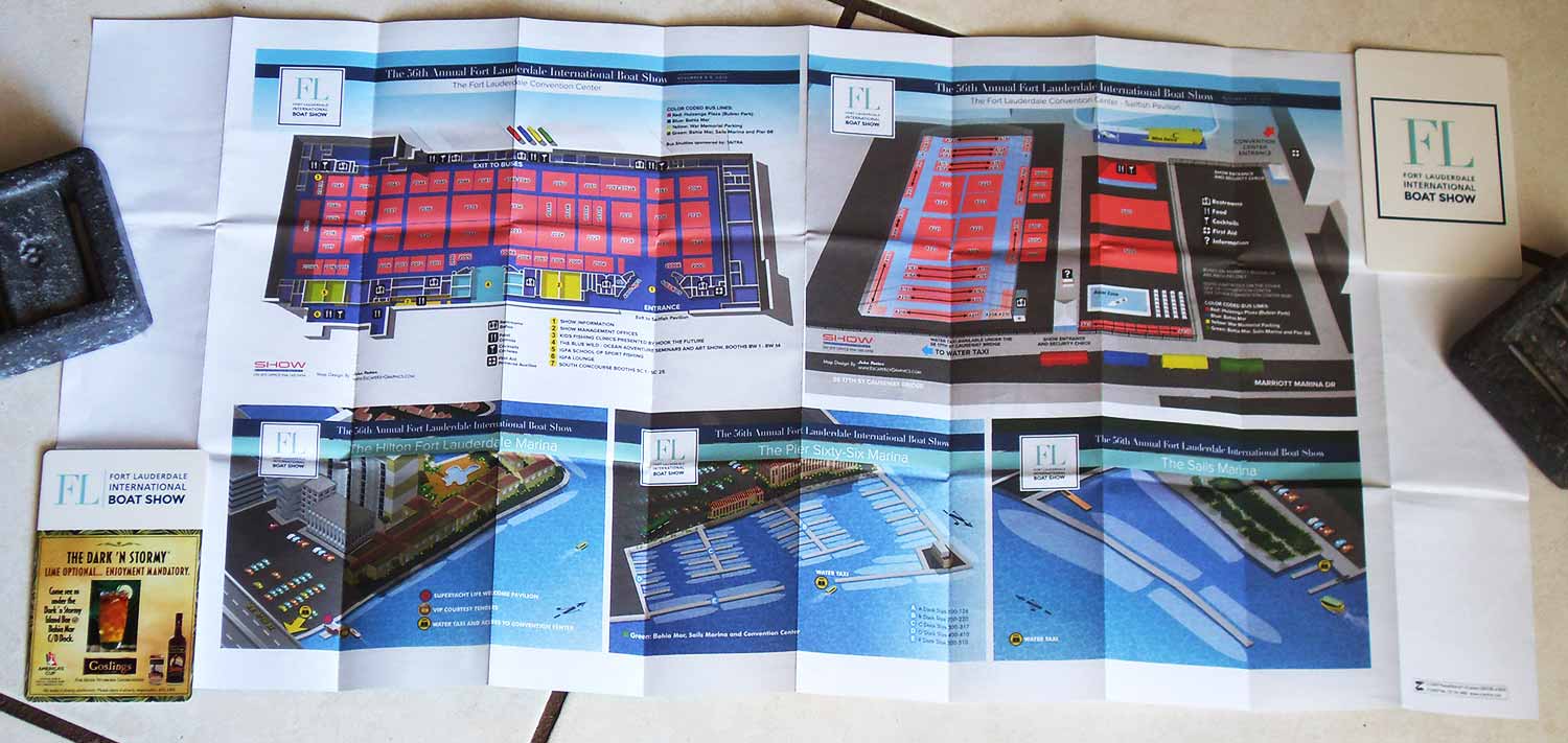 Fort Lauderdale International Boat Show - Broward County Convention Center Map
