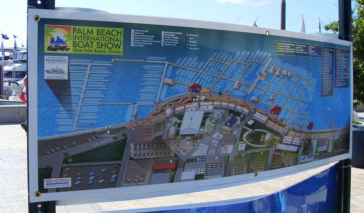 Palm Beach International Boat Show Map 2012