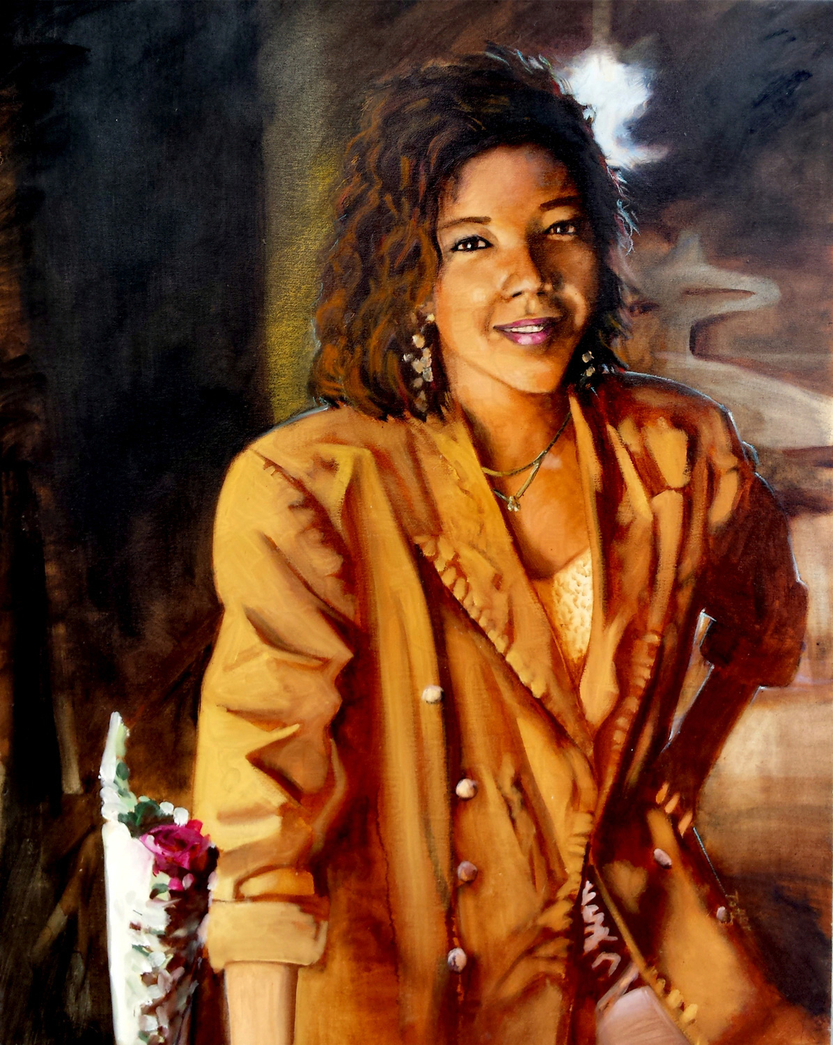 portrait in oils