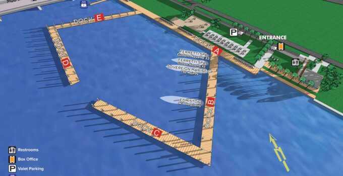 Yacht Haven Grande at Island Gardens Map 2022