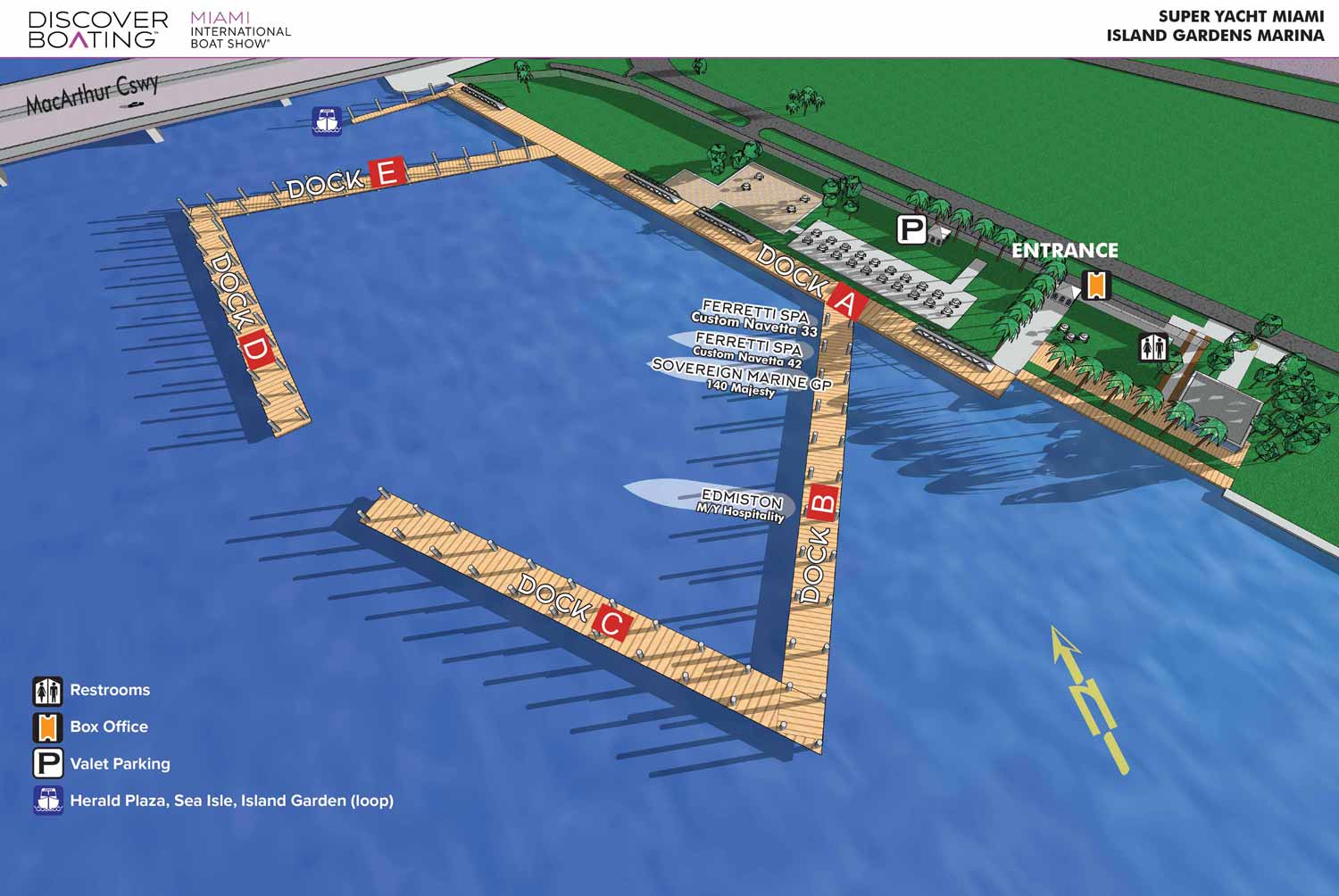 Yacht Haven Grande at Island Gardens Map