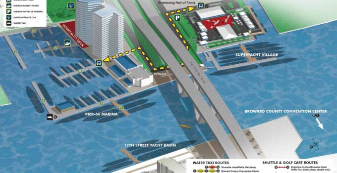 Fort Lauderdale International Boat Show SYBAss Marinas Map 2024