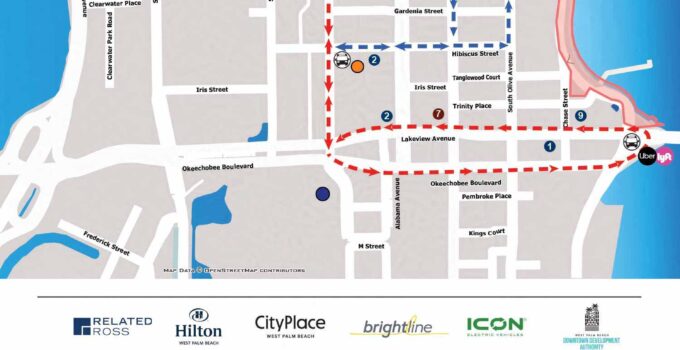 Palm Beach International Boat Show Parking Map 2026