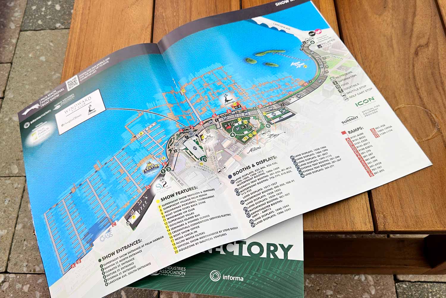 Palm Beach International Boat Show Map in Program 2026