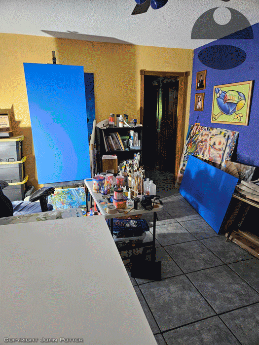 Brutalism paintings in progress