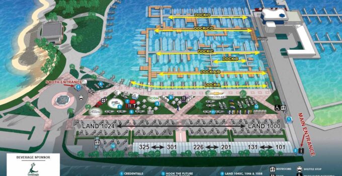 Map for the Suncoast Boat Show 2026