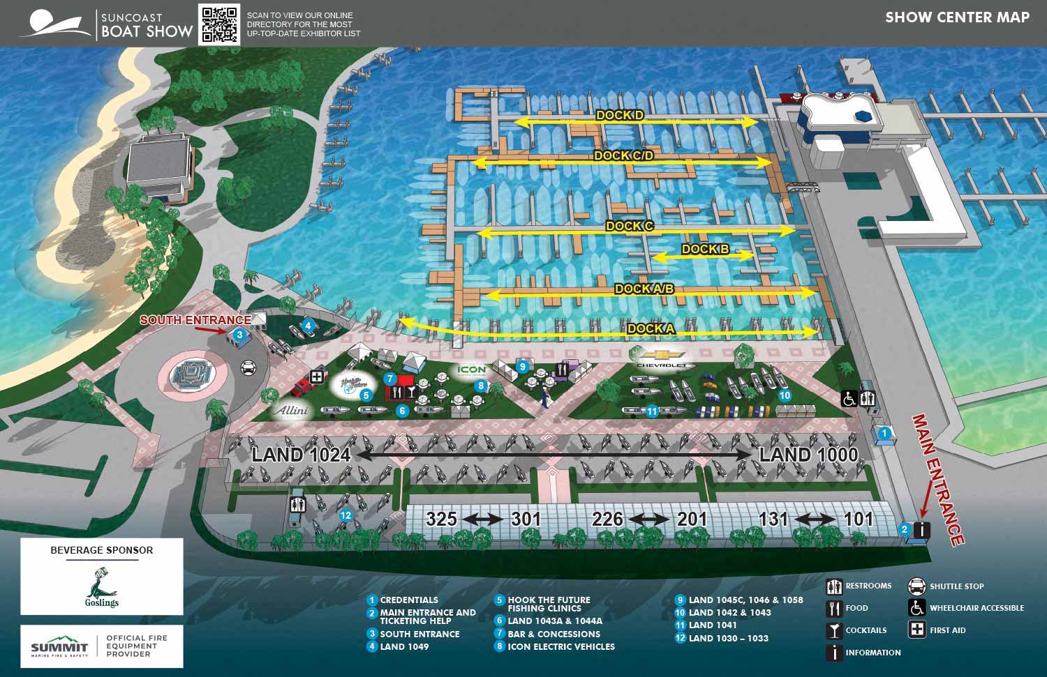 Suncoast Boat Show in Sarasota Florida Map 2026