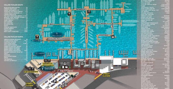 Newport Beach International Boat Show Map 2026