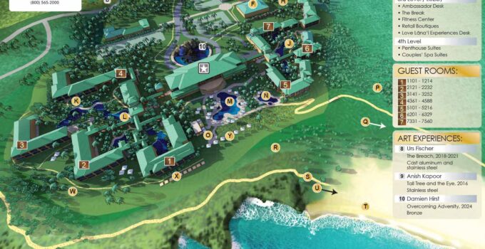 Illustrated Map - Four Seasons Resort Lanai