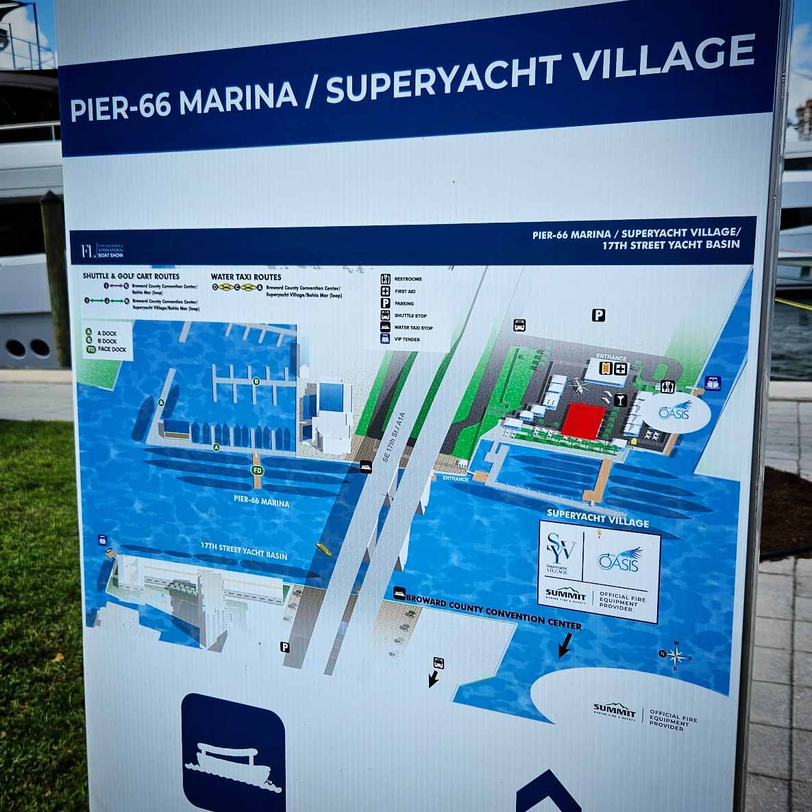marinas map as sign
