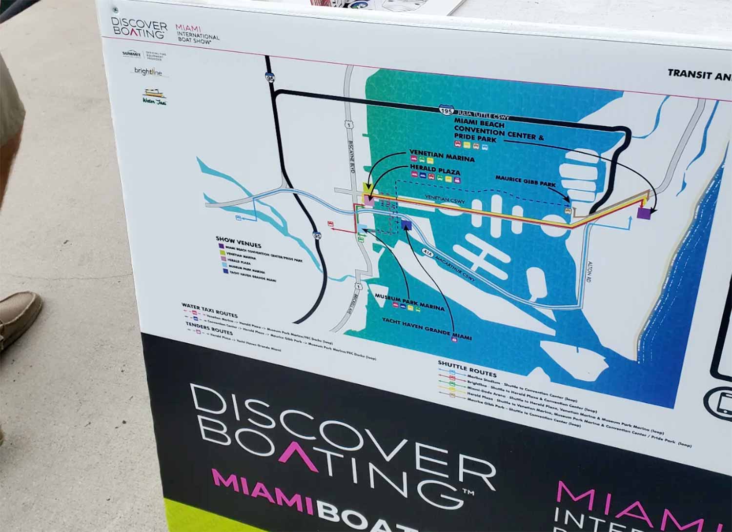 Transportation Map sign