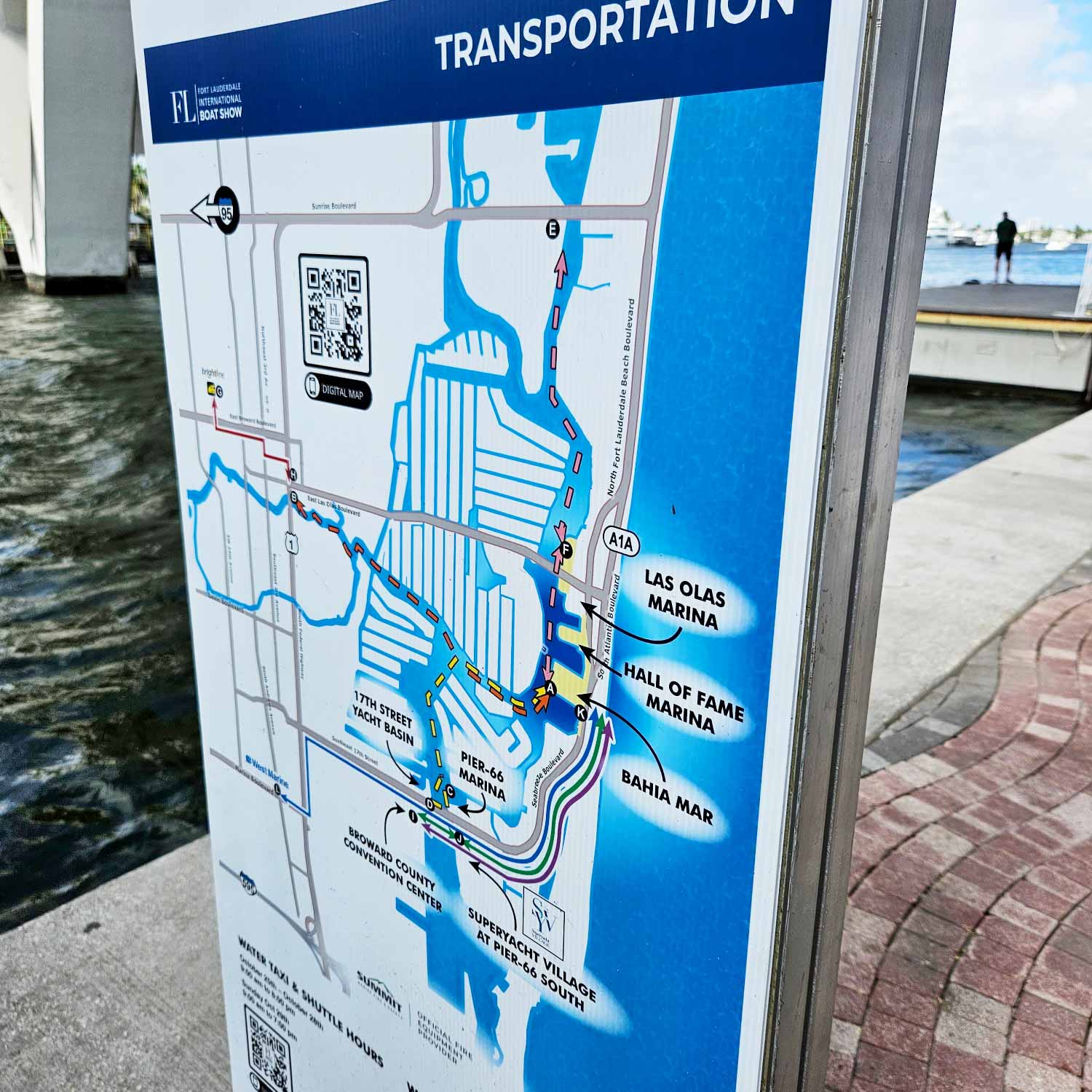 transportation map as sign