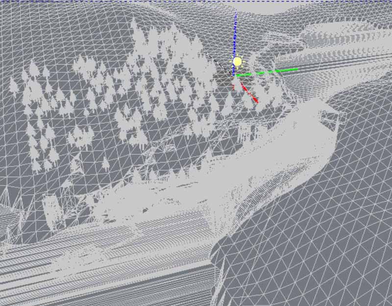 Resort Map topographical model
