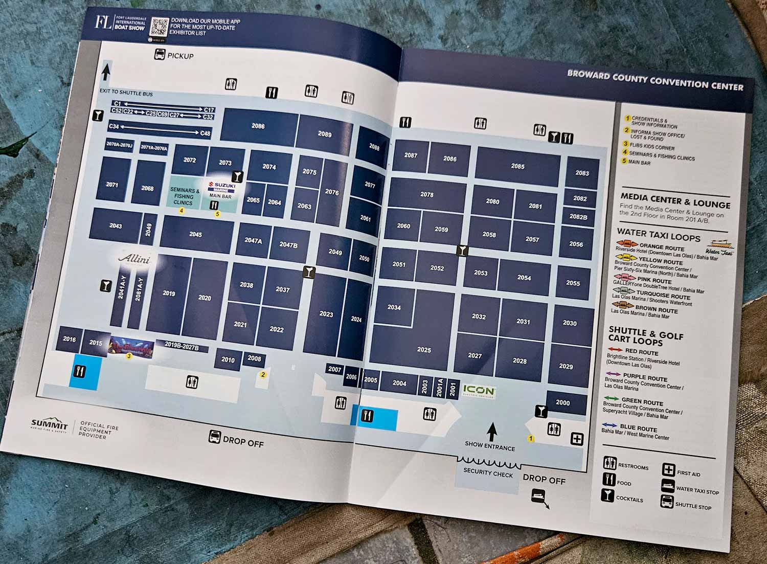 Fort Lauderdale International Boat Show Broward County Convention Center Map In Show Directory