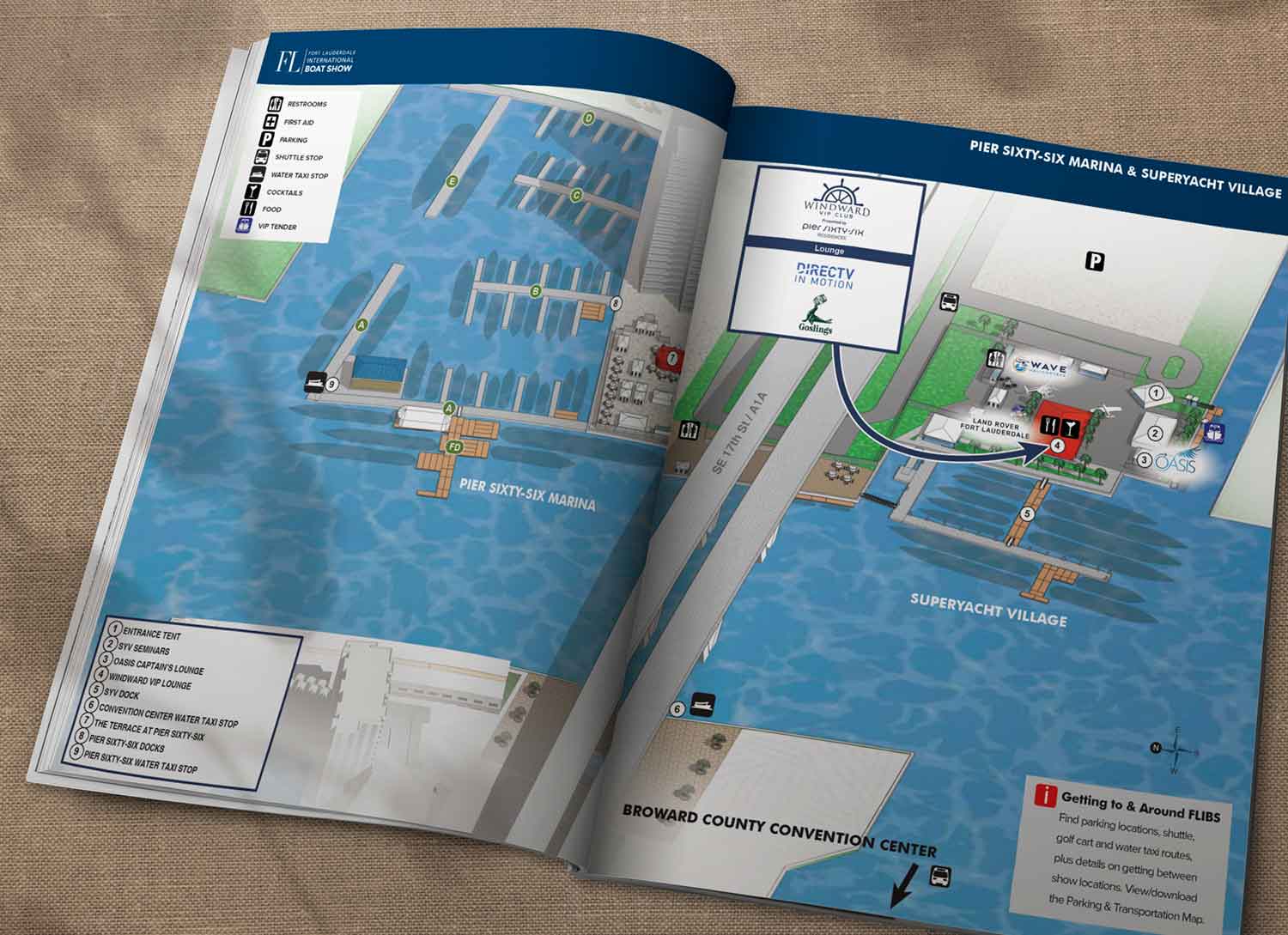 Pier 66 Marina and Superyacht Village Map In Show Directory
