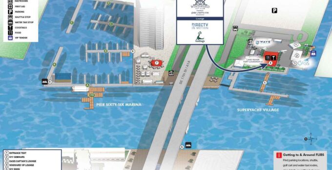 FLIBS 2026 Map - Pier Sixty-Six Marina and Superyacht Village