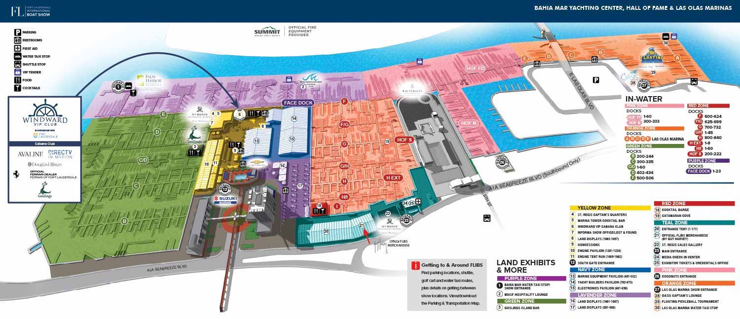 Fort Lauderdale International Boat Show 2026 Boat Show Map